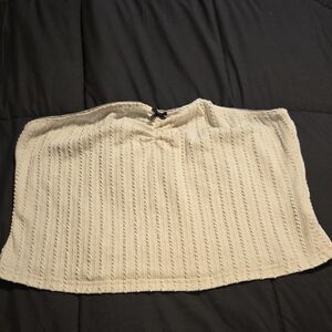 SHEIN Cream Textured Strapless Top⭐️✨️